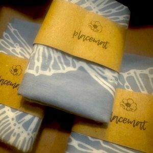 A Pair of Powder Blue Placemats